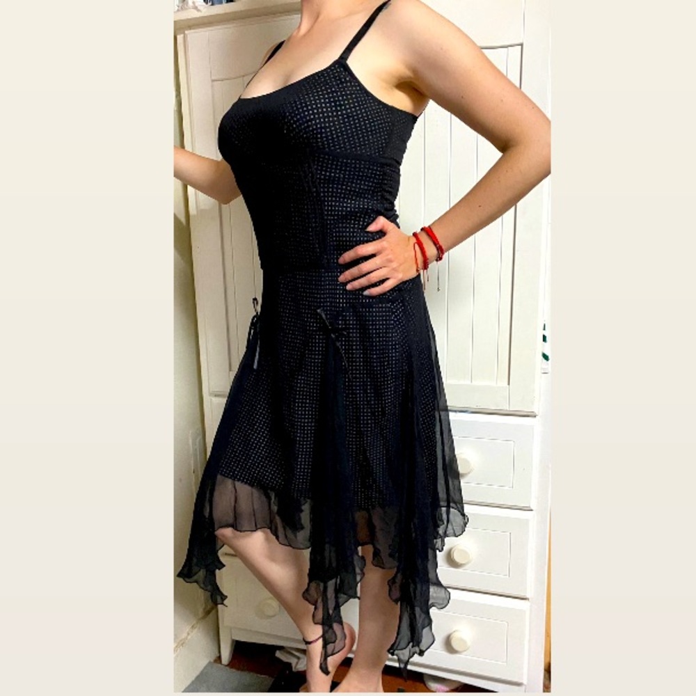 LAUNDRY by SHELLI SEGAL PETITES Black Dress size6